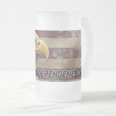 Chope Givrée Aigle et drapeau majestueux - Esprit de liberté (Devant droit)