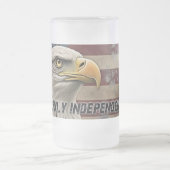 Chope Givrée Aigle et drapeau majestueux - Esprit de liberté (Centre)