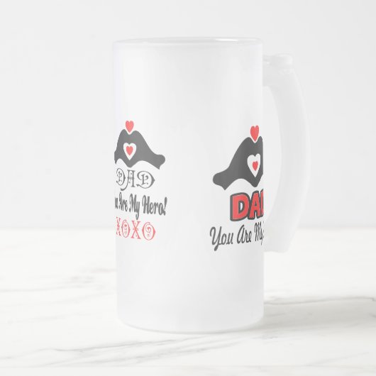 Chope Givrée 🍺 Aimez-vous papa, vous êtes mon héros Fabulous (Devant droit)