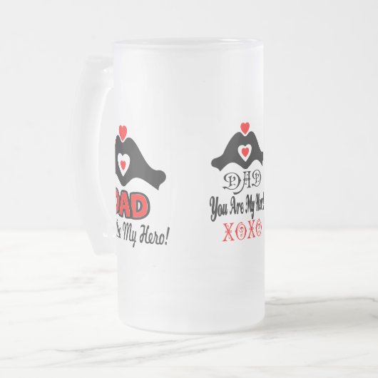 Chope Givrée 🍺 Aimez-vous papa, vous êtes mon héros Fabulous (Devant gauche)