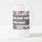 Chope Givrée Ajouter du texte sur le drapeau anglais Jeu d'orei (Devant droit)