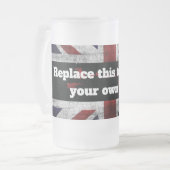 Chope Givrée Ajouter du texte sur le drapeau anglais Jeu d'orei (Devant gauche)