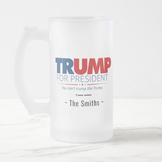 Chope Givrée Ajouter votre nom de famille Trump à la présidence (Gauche)