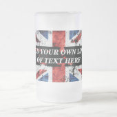 Chope Givrée Ajouter votre texte sur le drapeau anglais Jeu d'o (Centre)