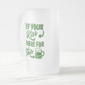 Chope Givrée Allégeance de la bière Drôle Boisson irlandaise (Devant gauche)