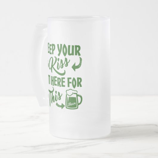 Chope Givrée Allégeance de la bière Drôle Boisson irlandaise (Devant gauche)