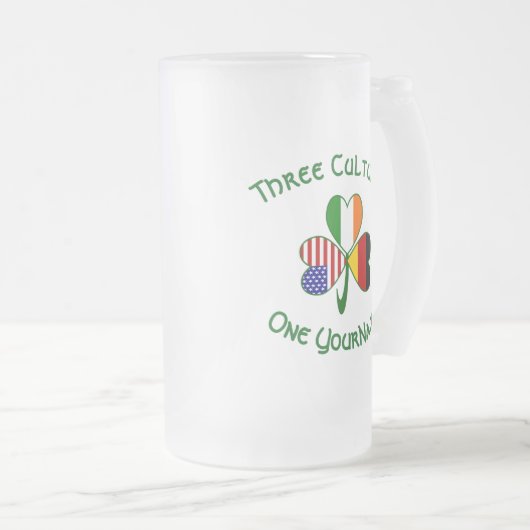 Chope Givrée Allemand Irlandais Etats-Unis drapeaux Shamrock pe (Devant droit)