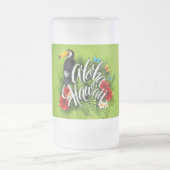 Chope Givrée Aloha Hawaii Fleurs Feuillage Papillons Jaune (Centre)