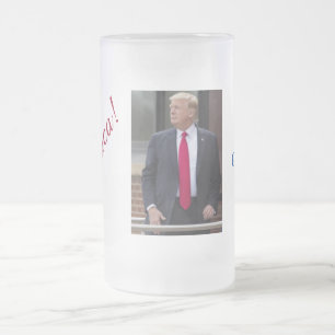 CHOPE GIVRÉE AMERICA DONALD TRUMP NOT GUILTY! 4 GLASS DESIGN 