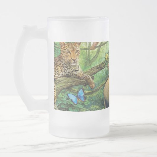 Chope Givrée Animals living together throw pillow (Gauche)