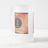 Chope Givrée Anniversaire élégant du 2ème Mariage Garnet (Devant gauche)