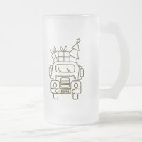 Aperçu camion de Noël Père Noël voiture vue avant