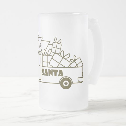 Chope Givrée Aperçu camion de Noël Père Noël vue côté voiture (Devant droit)