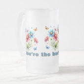 Chope Givrée Aquarelle florale Monogramme Vous êtes les genoux  (Devant gauche)