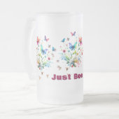 Chope Givrée Aquarelle florale simple Abeille (Devant gauche)