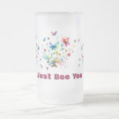 Chope Givrée Aquarelle florale simple Abeille (Centre)