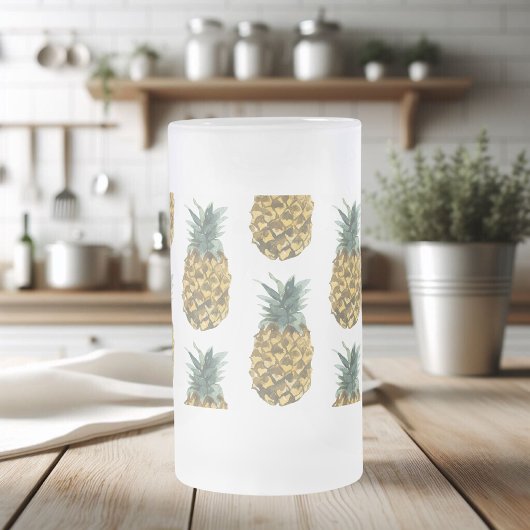 Chope Givrée Aquarelle tropicale ananas Motif sans couture