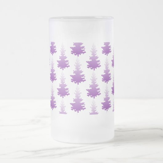 Chope Givrée Arbre de Noël À feuillage persistant violet rouge (Centre)