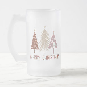 Chope Givrée Arbres de Noël enneigés élégants et festifs