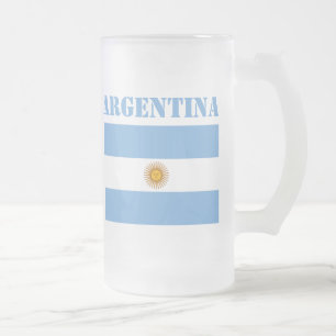 Chope Givrée Argentine Drapeau Football Football Argentine Bleu