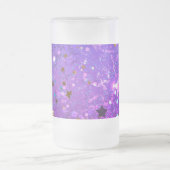 Chope Givrée Arrière - plan de feuille violet avec étoiles (Centre)