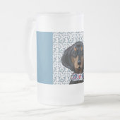 Chope Givrée Art de Noël Dachshund (Devant gauche)