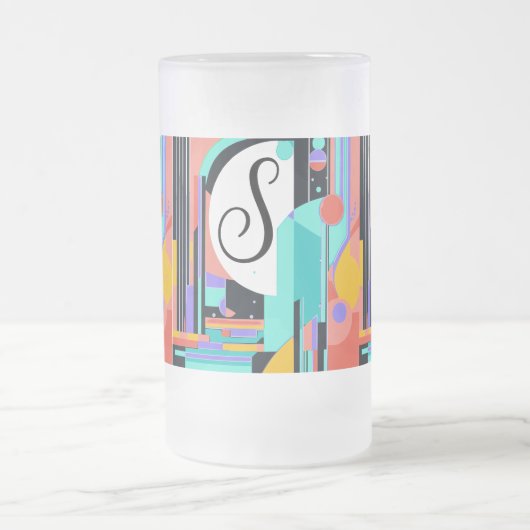 Chope Givrée Art déco Abstrait (Centre)