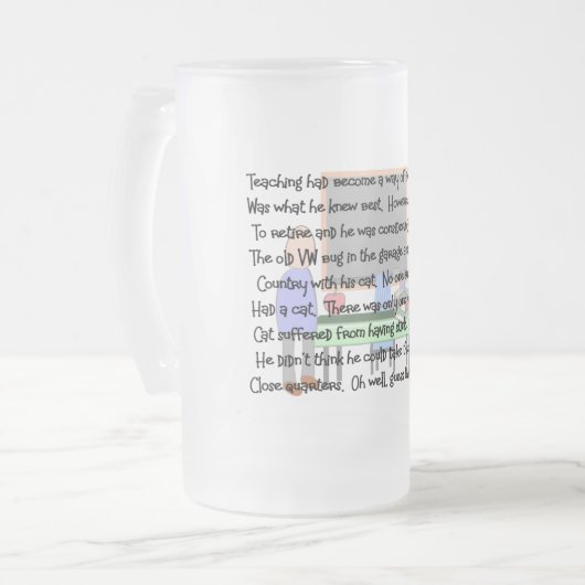 Chope Givrée Art d'histoire de retraite de professeur "chat (Devant gauche)