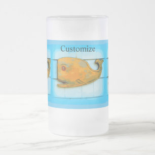 Chope Givrée art populaire baleine heureuse