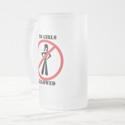 Chope Givrée Aucune fille autorisée (Devant gauche)