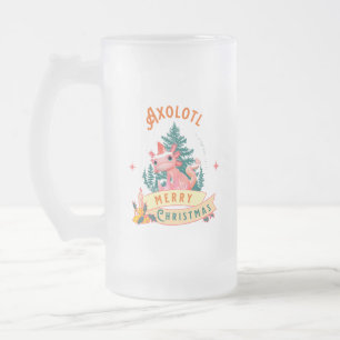 Chope Givrée Axolotl Joyeux Noël Chapeau de Père Noël Mignon
