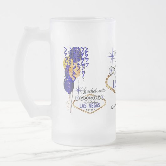 Chope Givrée Bachelorette Party à Las Vegas - Bleu foncé (Gauche)