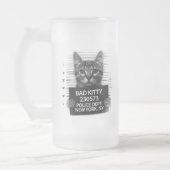 Chope Givrée Bad Kitty Chat Police Arrestation Photo Drôle (Gauche)