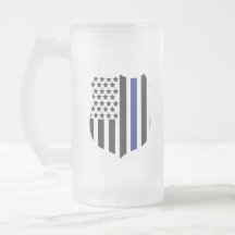 Badge Thin Blue Line, Soutien à la Police