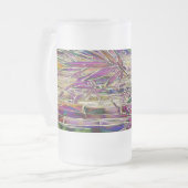 Chope Givrée Bambou Tree peinture numérique verre d'art origina (Devant gauche)