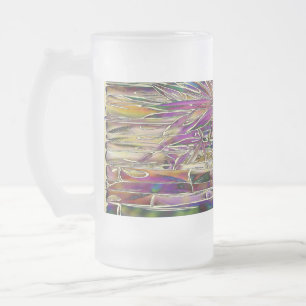 Chope Givrée Bambou Tree peinture numérique verre d'art origina