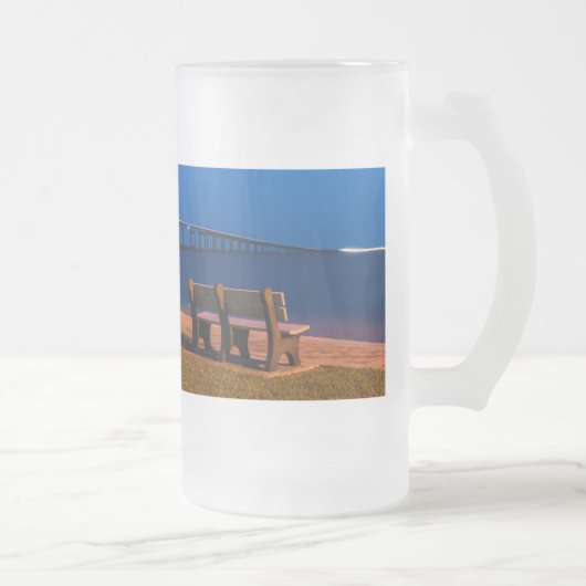 Chope Givrée Banc De Nuit Invitation À S'Asseoir Bière De Verre (Droit)