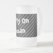 Chope Givrée Bandes diagonales noirs et gris (Devant droit)