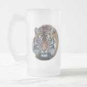 Chope Givrée Beau Tigre du Bengale Visage de verre (Gauche)