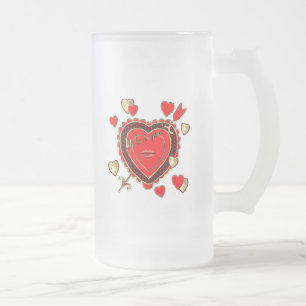 Chope Givrée Beaux coeurs et flèche de Saint-Valentin