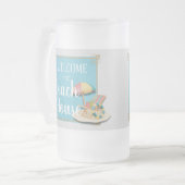 Chope Givrée BIENVENUE à notre Beach House - Design No 1 (Devant gauche)