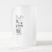 Chope Givrée bière à boire mot art (Devant gauche)