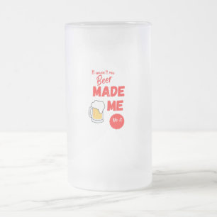 Chope Givrée Bière de Fête des pères drôle hors service