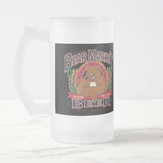 Chope Givrée Bière du marché de l'ours (Gauche)