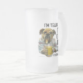 Chope Givrée Bières de chien de bière de verre congelées (Devant droit)