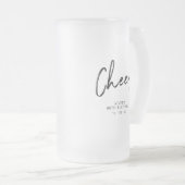 Chope Givrée Black Lettering Cheers Adulte Anniversaire Fête Fa (Devant droit)