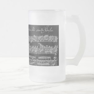 Chope Givrée Blanc de Bach Partita sur le noir