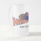 Chope Givrée Bleu et orange de la boule de FOOTBALL - SRF (Devant gauche)