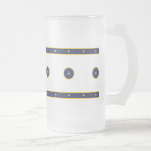 Chope Givrée Bleu foncé avec étoiles d'or