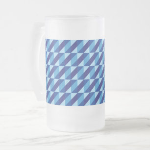 Chope Givrée Bleu Géométrique Triangle Abstrait Rétro Cool